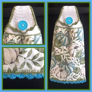 Blue Pumpkin - Hanging Kitchen Towel